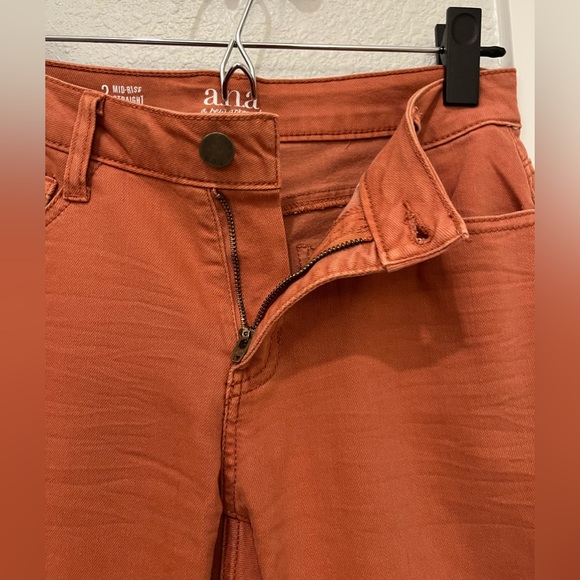Mid Rise Straight Rust Jeans - Picture 2 of 5